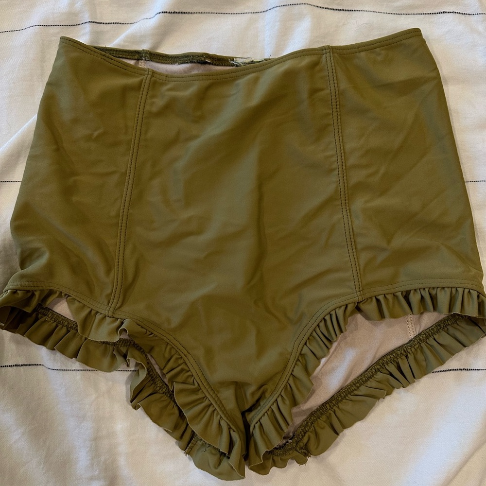 KJ Avocado All Ruffled Up Bottoms
